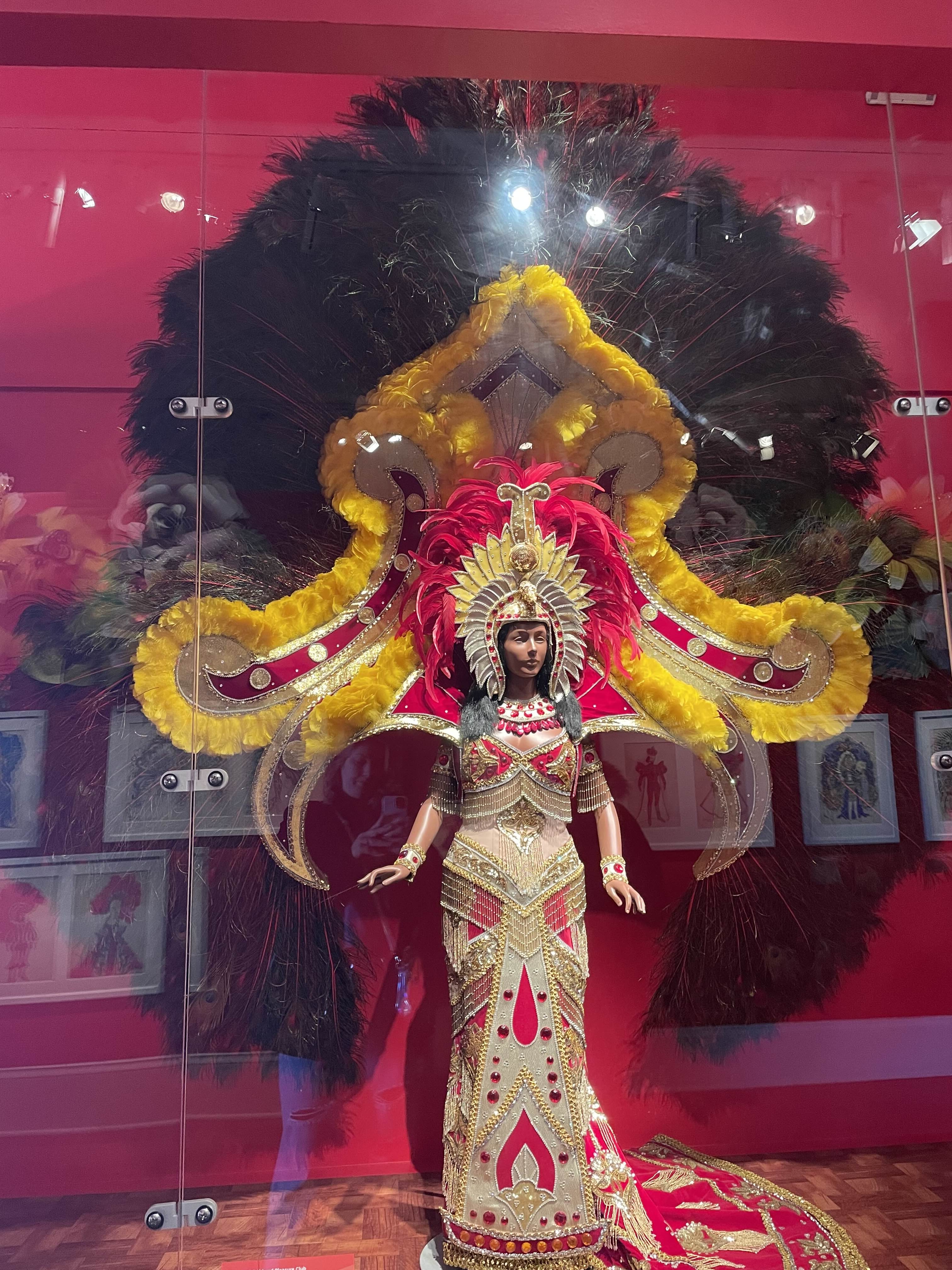 a mardi gras costume from the 20th century
